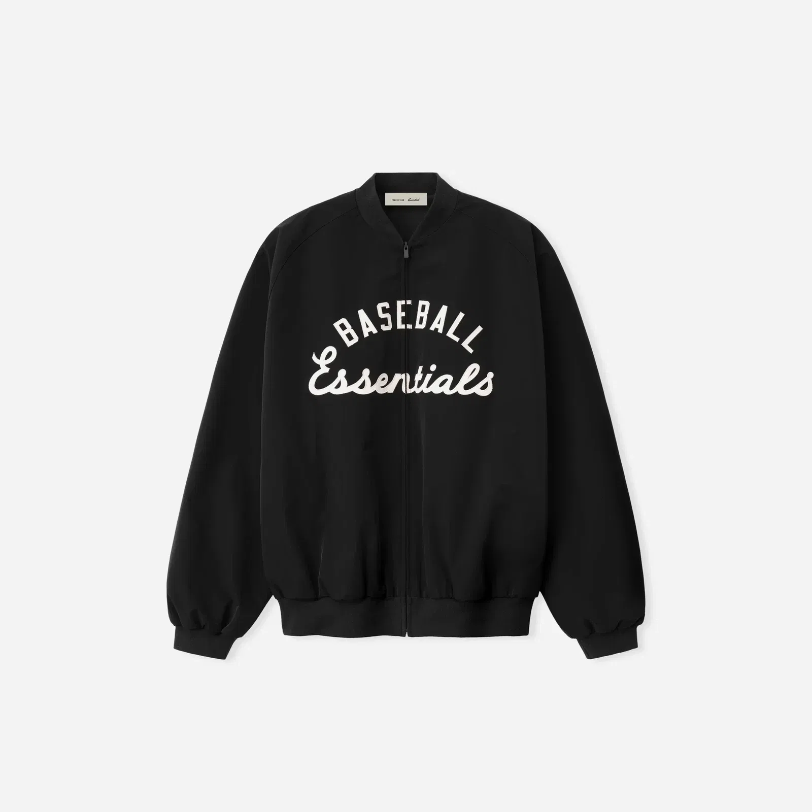 Fear Of God Essentials MLB Full Zip Bomber Black