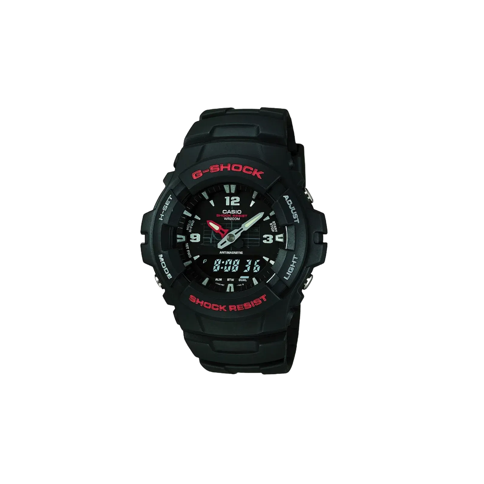 Casio G-Shock G-100-1BVMCI Resin Strap Black Quartz Watch