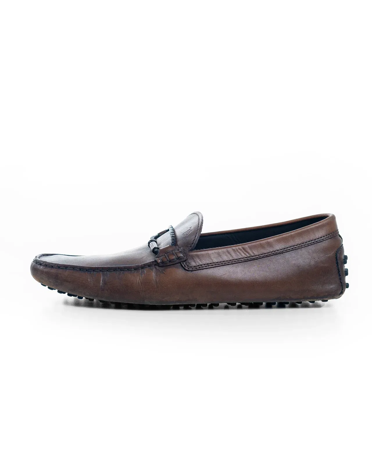 Tods Brown Leather Slip On Driving Loafers (UK 9.5)