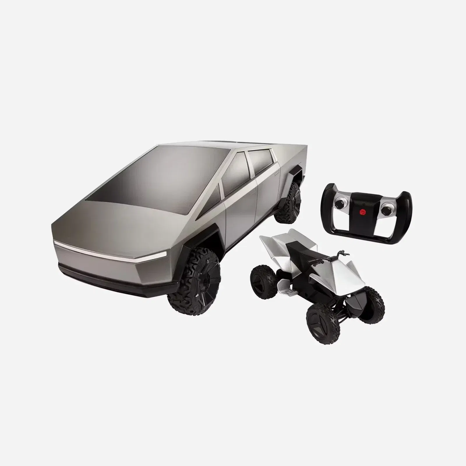 Hot Wheels x Tesla Cybertruck 1:10 Scale RC Car (2021 Version w/Cyberquad)