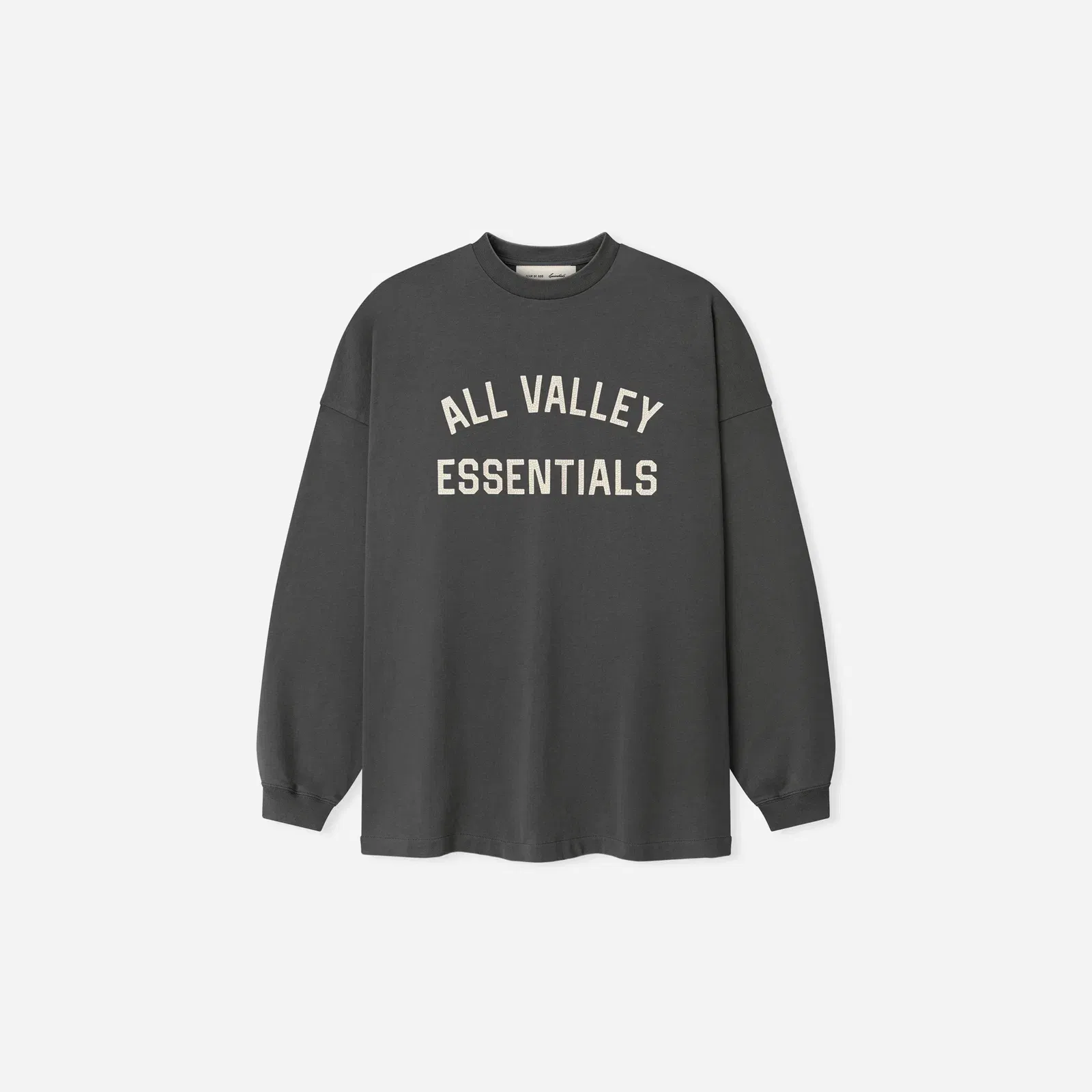 Fear Of God Essentials Merch Long Sleeve T-Shirt Iron Grey