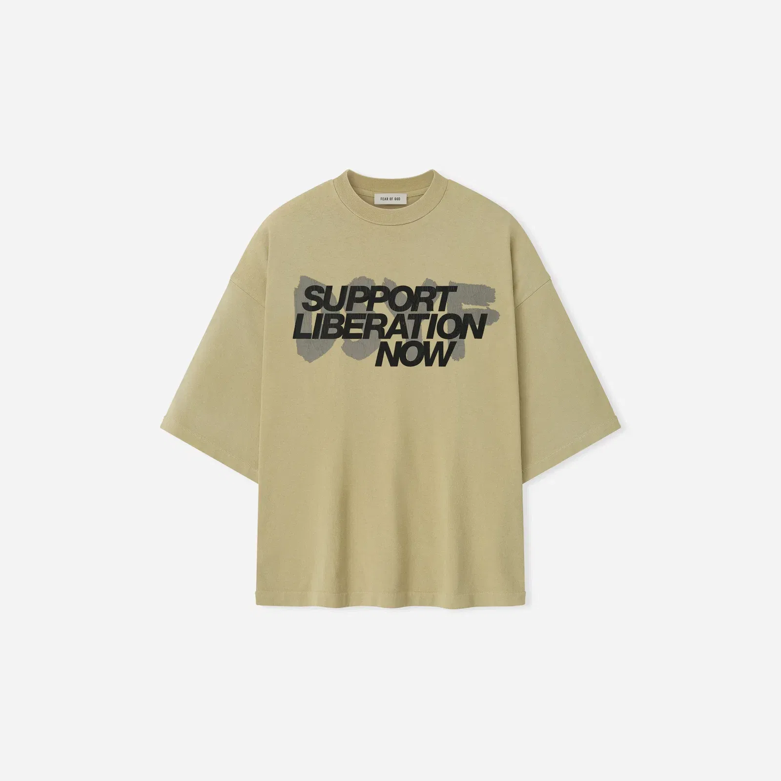 Fear Of God Liberation Now T-Shirt Clay