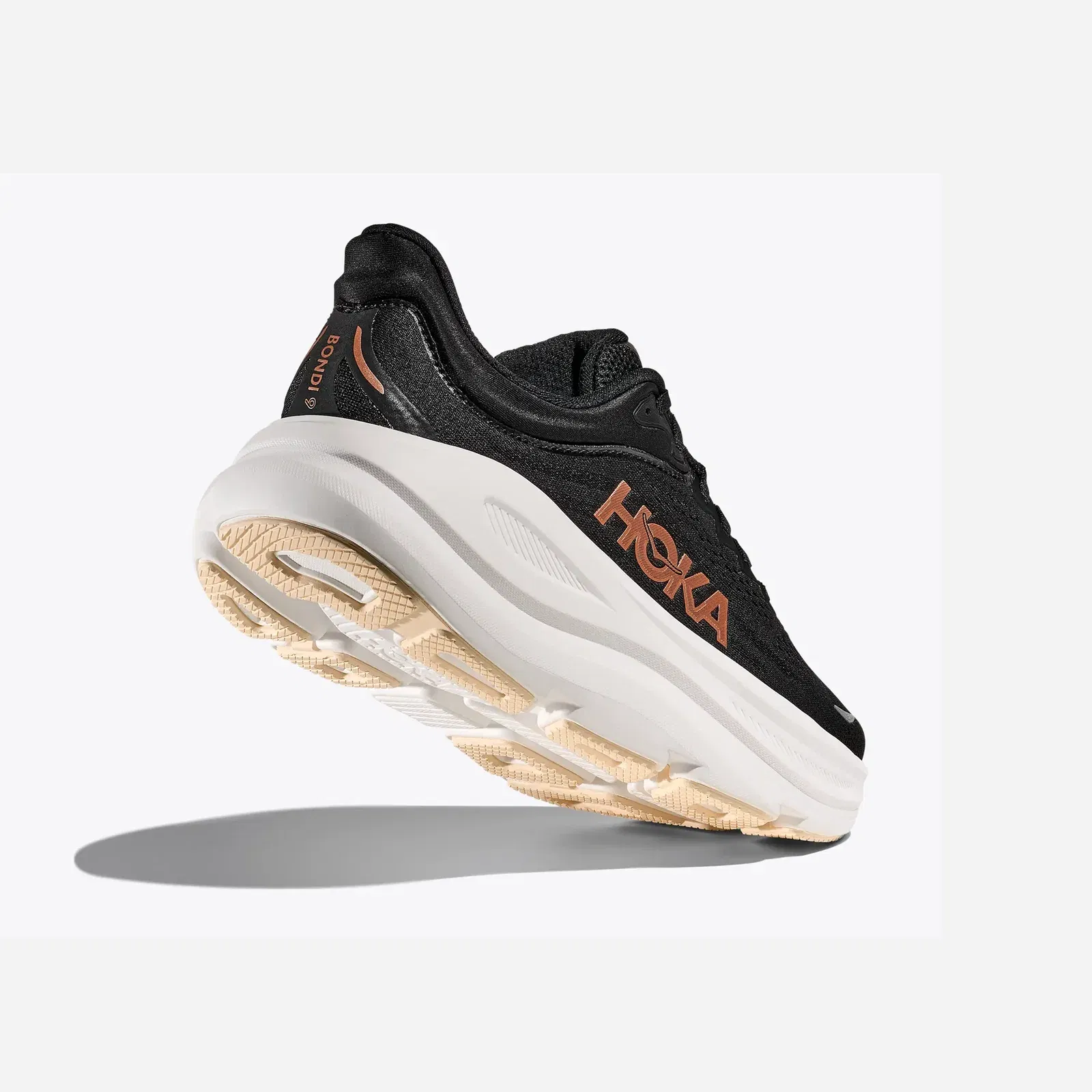 Hoka Bondi 9 Black Rose Gold Regular WMNS