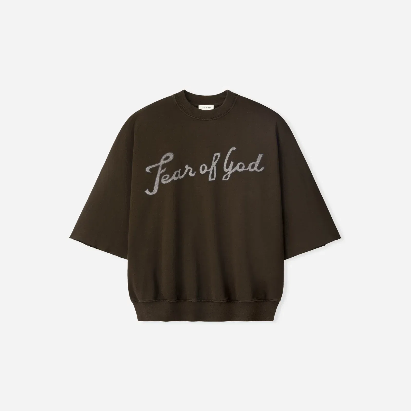 Fear Of God 43 Cut Sleeve Sweatshirt Dark Brown