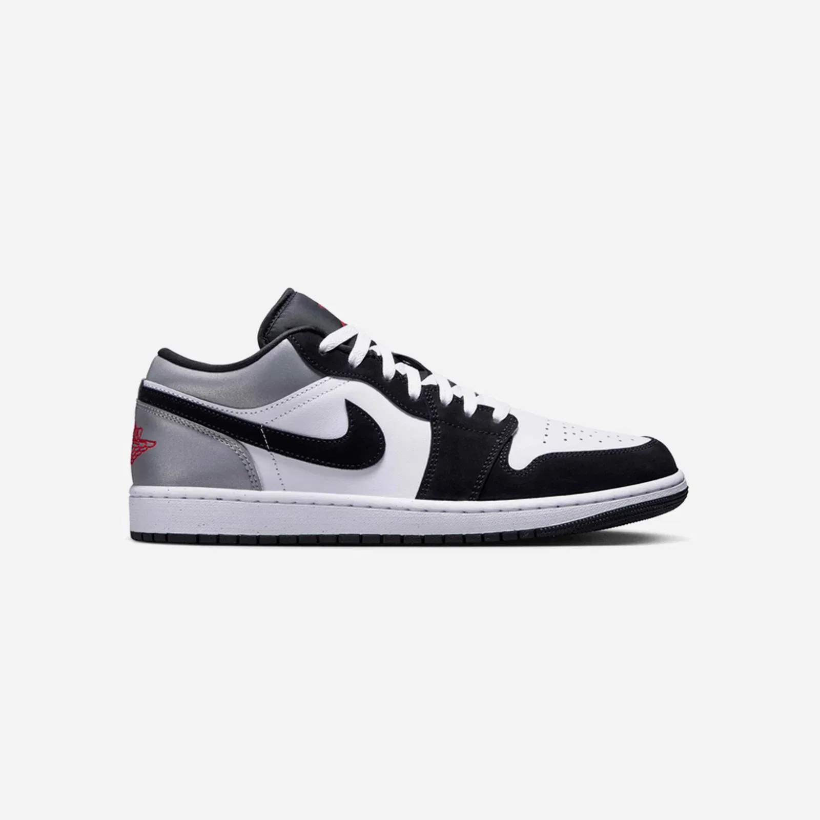 Air Jordan 1 Low Se White Fire Red Black Matte Silver