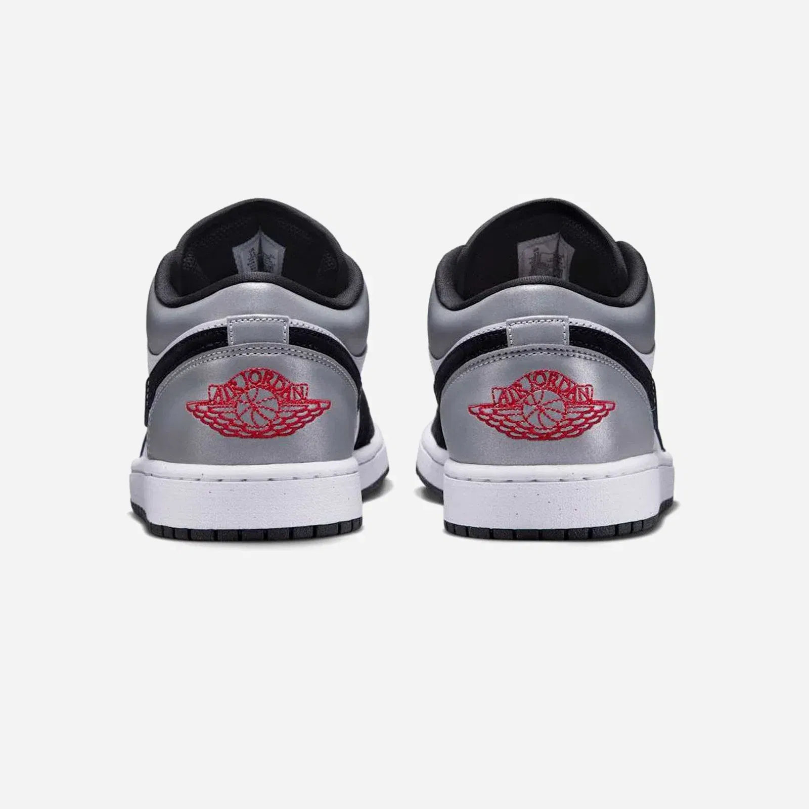 Air Jordan 1 Low Se White Fire Red Black Matte Silver