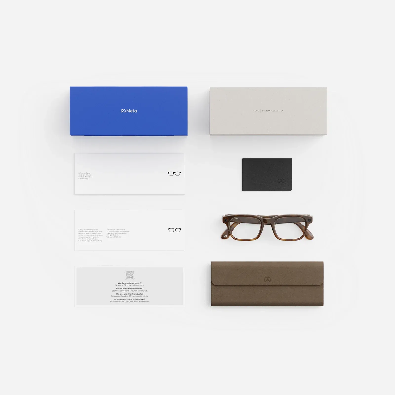 Meta AI Glasses Adventurer Classic Tortoise Clear Lens