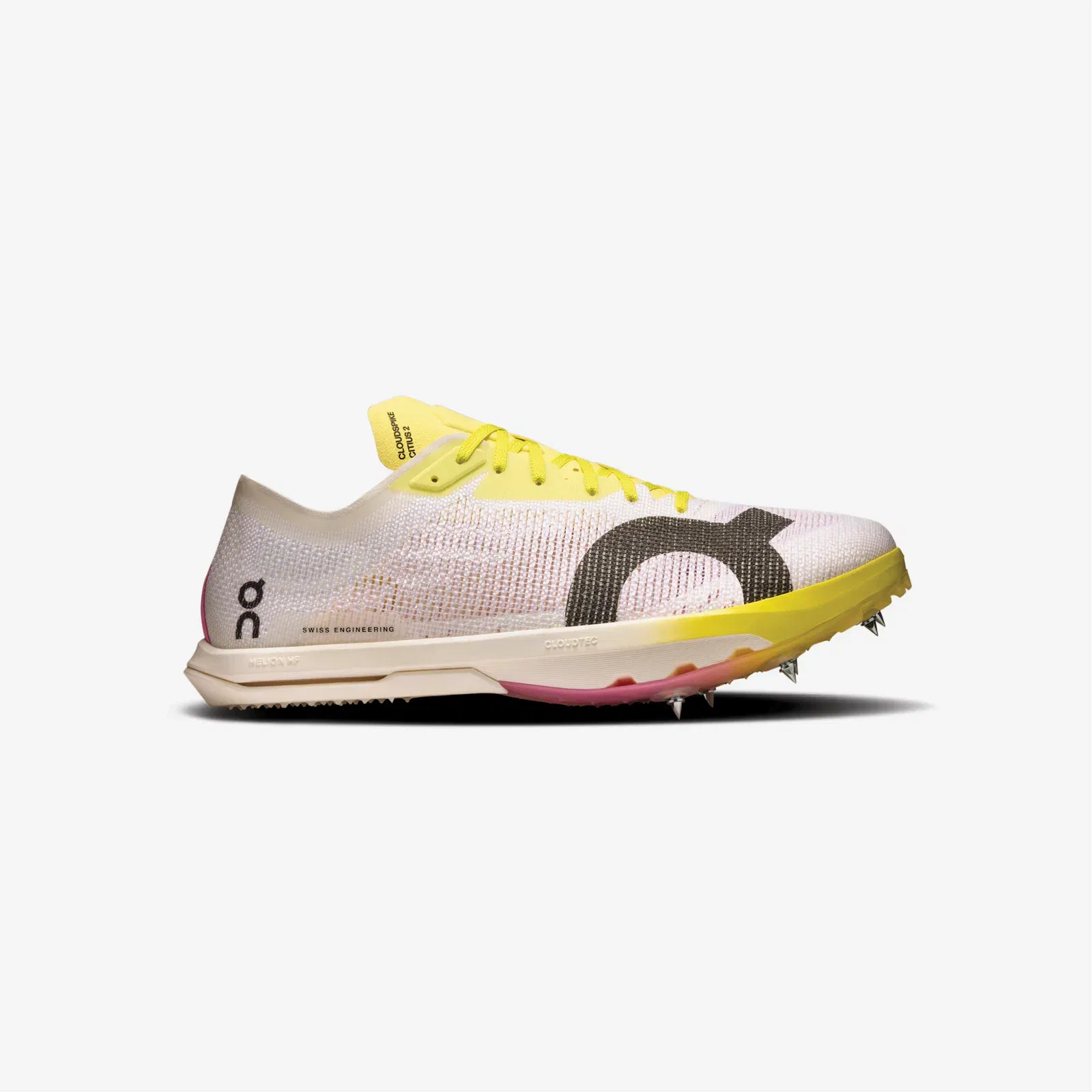 ON Running Cloudspike Citius 2 White Raspberry