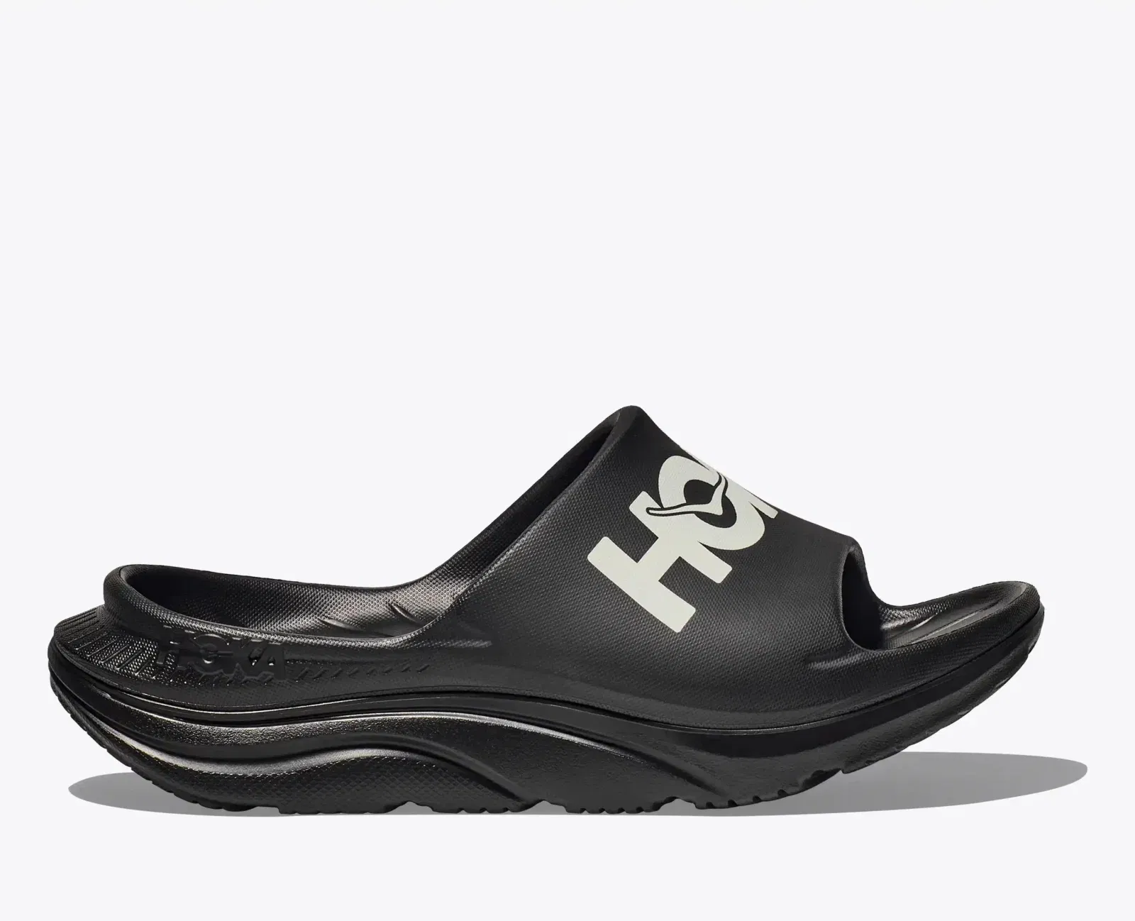 HOKA Ora Athletic Slide Black White