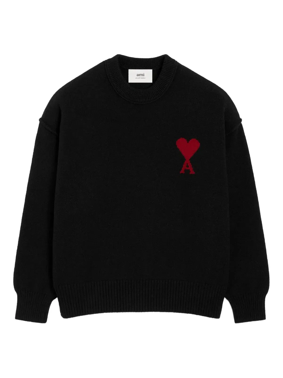 AMI Paris Ami De Coeur crew-neck wool sweater