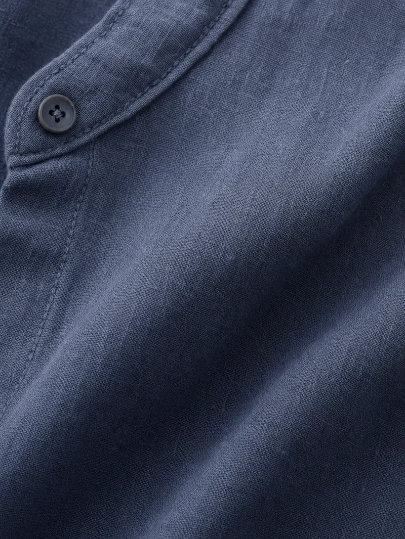CAPRI LINEN SUMMER SHIRT NAVY BLUE
