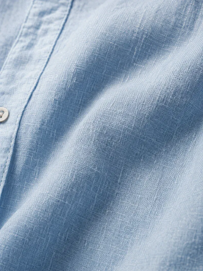 CAPRI LINEN SUMMER SHIRT SKY BLUE