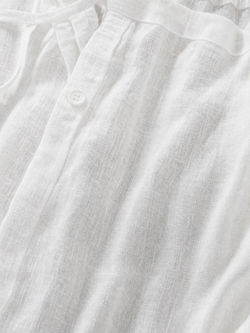 LINEN PANTS WHITE