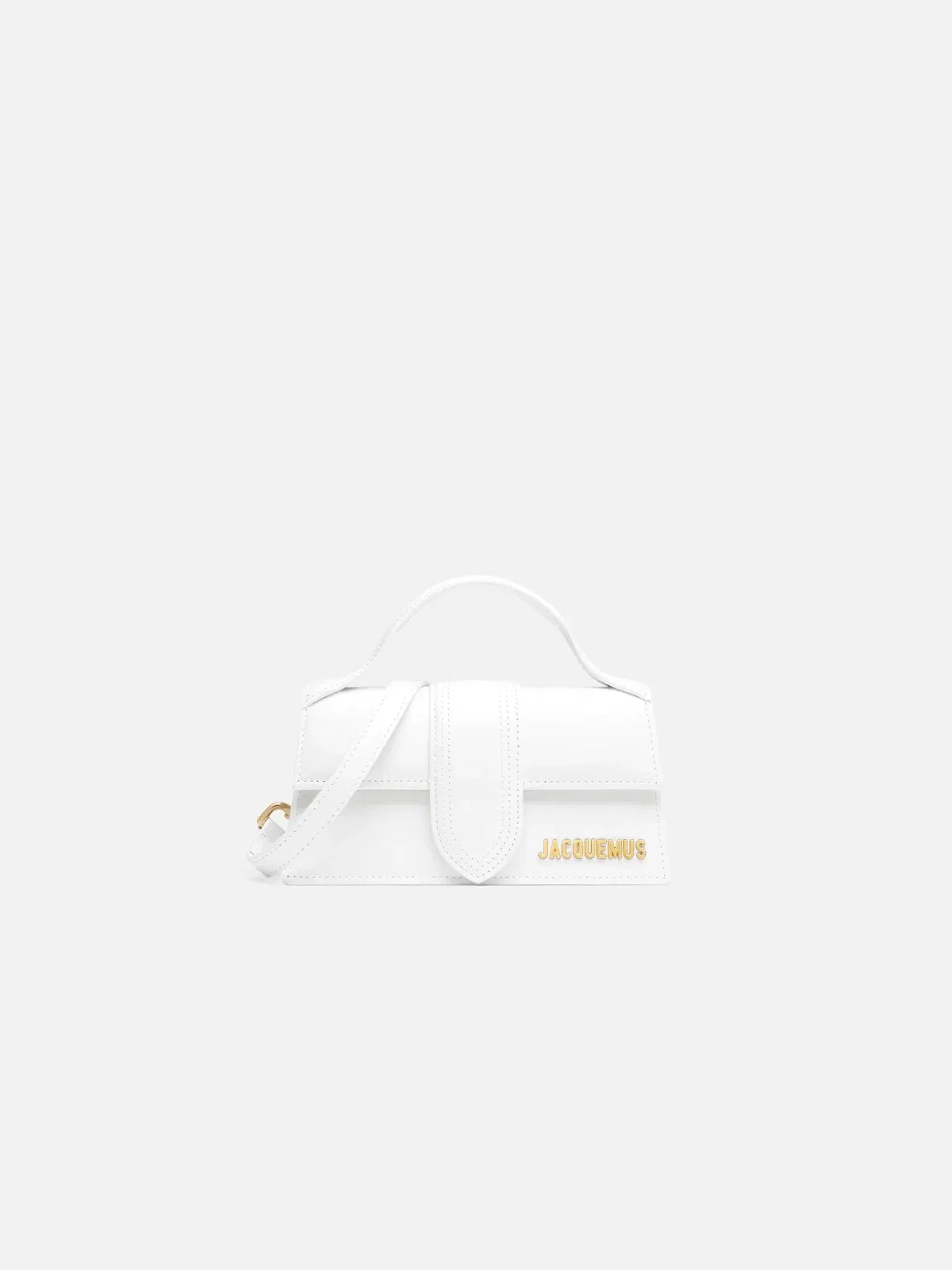 Jacquemus The Bambino Small Handbag With Adjustable Crossbody Strap White