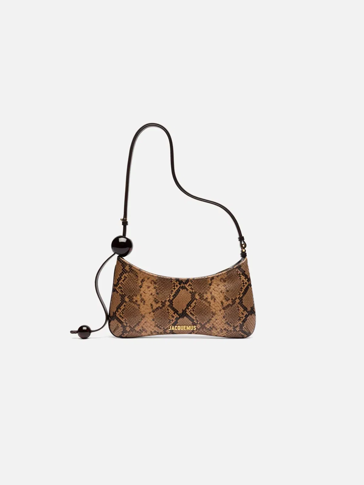 Jacquemus Le Bisou Perle Shoulder Bag Light Brown