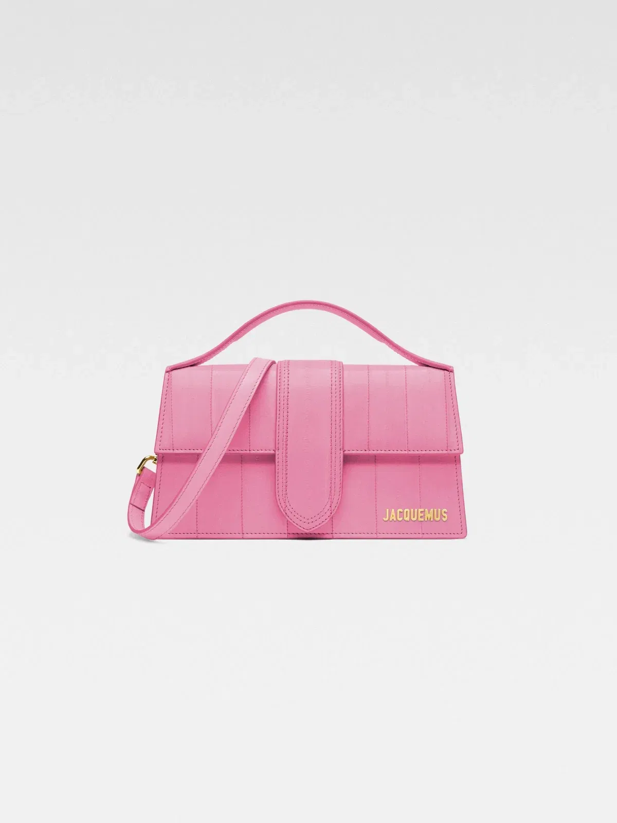 Jacquemus The Large Bambino Crossbody Flap Bag Pale Pink