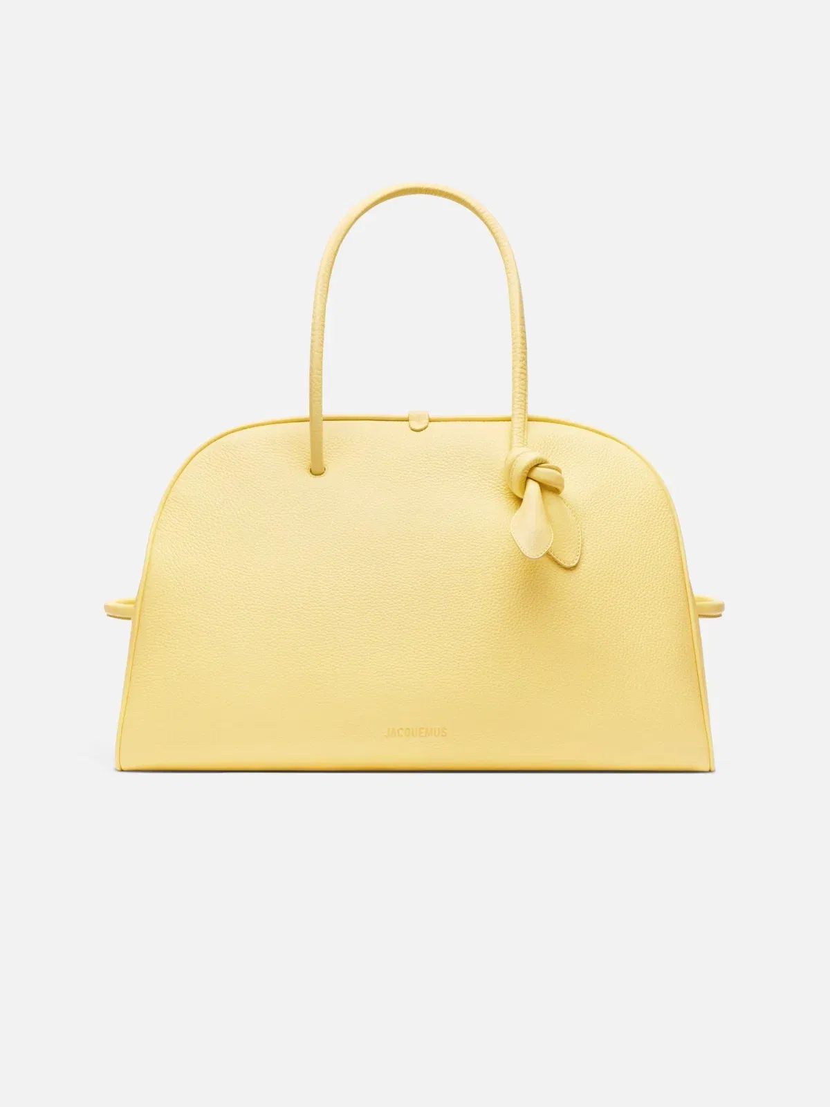 Jacquemus The Large Turismo Large Soft Bowling Bag Light Yellow