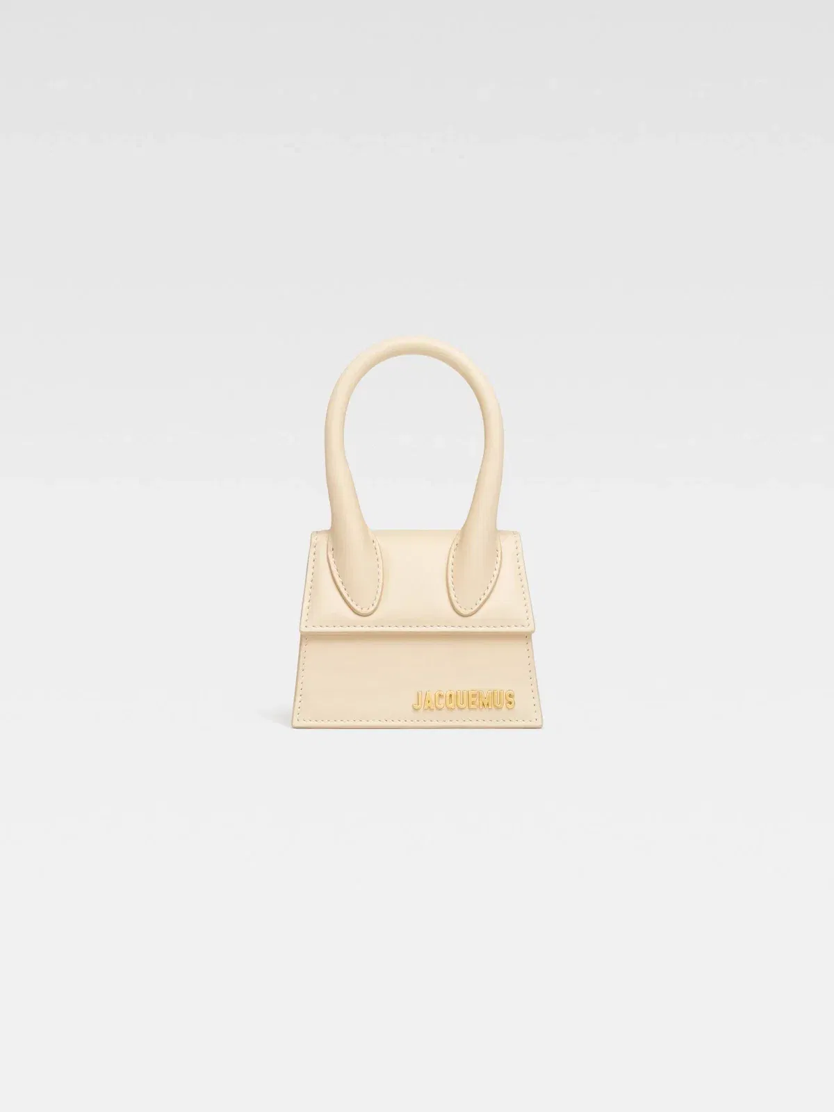 Jacquemus The Chiquito Smooth Leather Structured Bag Ivory