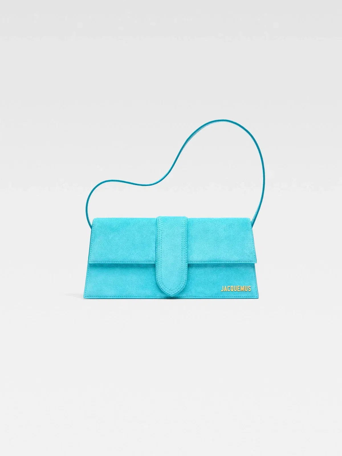 Jacquemus The Long Bambino Long Flap Shoulder-Bag Light Turquoise
