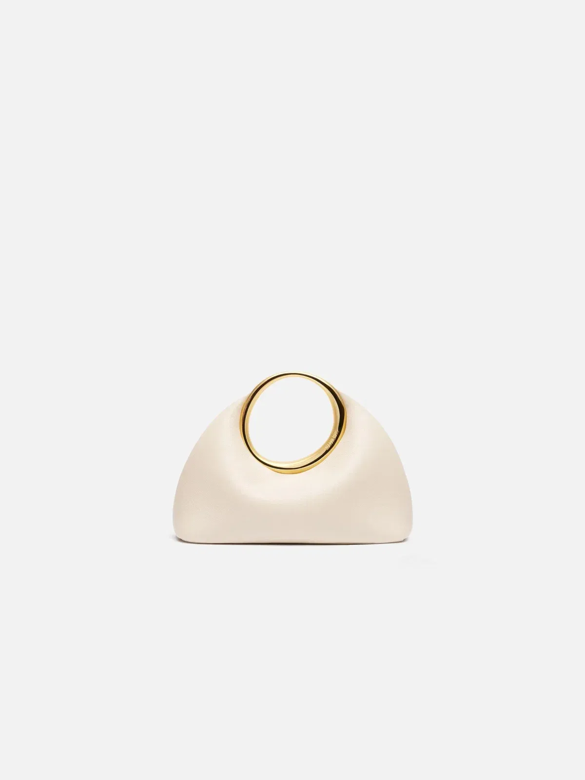 Jacquemus The Small Calino Nappa Leather Handbag Light Ivory