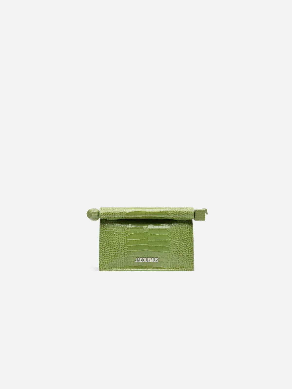 Jacquemus The Small Rond CarreClutch Mini Take-Out Clutch Green