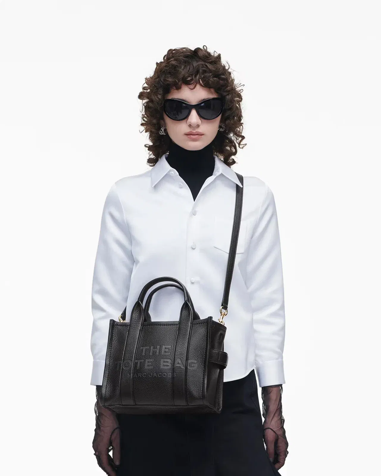 Marc Jacobs Marc Jacobs The Leather Small Tote Bag Black Black
