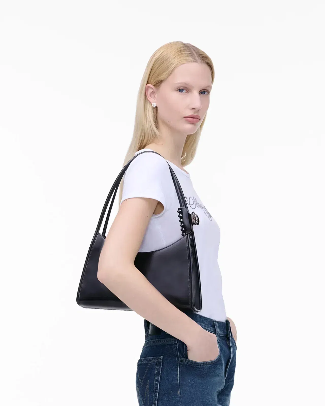 Marc Jacobs Marc Jacobs The Glam Claw Clip Shoulder Bag Black Black