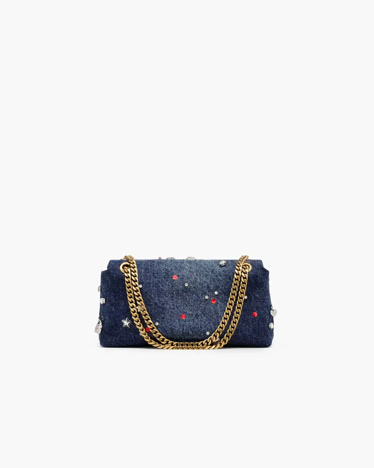 Marc Jacobs Marc Jacobs The Trinket Charm Denim Dual Chain Mini Bag Medium Wash Multi Medium Wash Multi