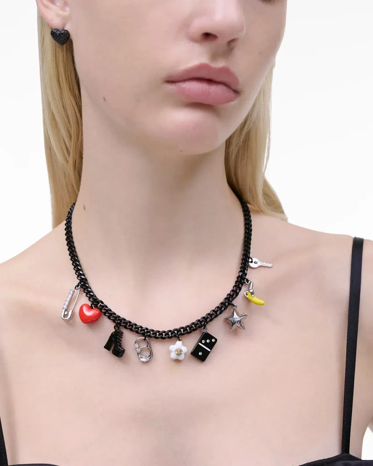 Marc Jacobs Marc Jacobs The Collector Charm Necklace Black Multi Black Multi