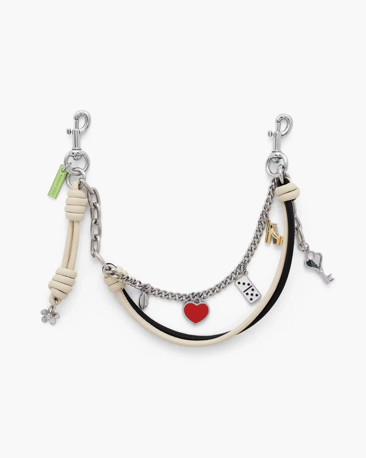Marc Jacobs Marc Jacobs The Mini Icon Chain Bag Charm Black/Cloud White Black/cloud White