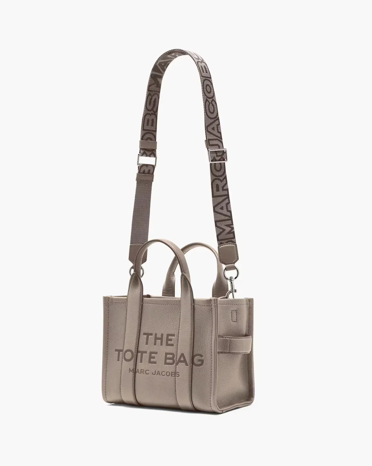 Marc Jacobs Marc Jacobs The Thin Outline Logo Webbing Strap Cement Multi Cement Multi