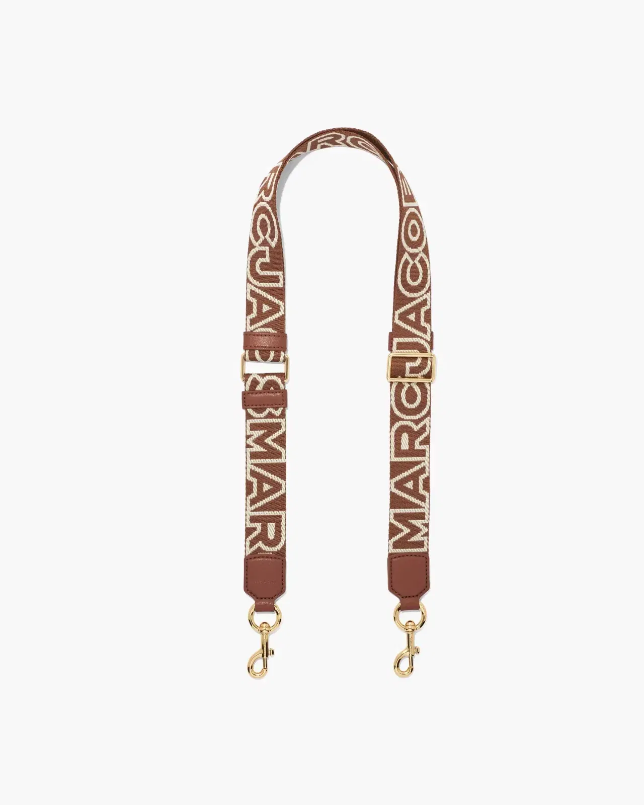 Marc Jacobs Marc Jacobs The Thin Outline Logo Webbing Strap Argan Oil Multi Argan Oil Multi