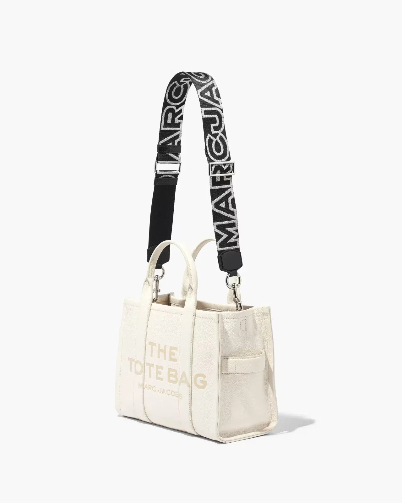 Marc Jacobs Marc Jacobs The Outline Logo Webbing Strap Black/Silver Black/silver