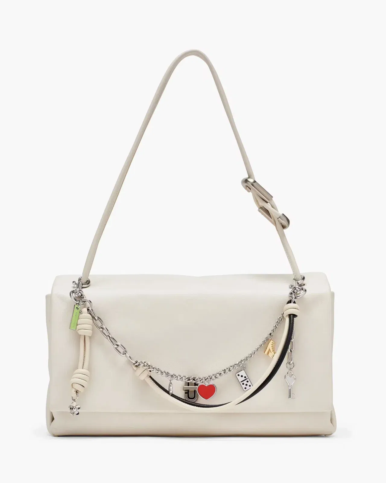 Marc Jacobs Marc Jacobs The Thin Outline Logo Webbing Strap Rose Multi Rose Multi