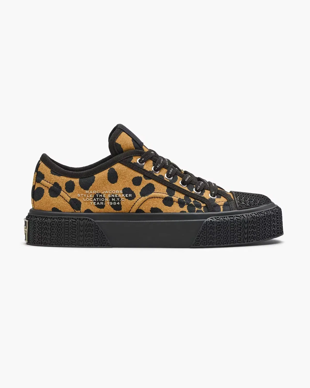 Marc Jacobs Marc Jacobs The Printed Canvas Sneaker Black Multi Black Multi