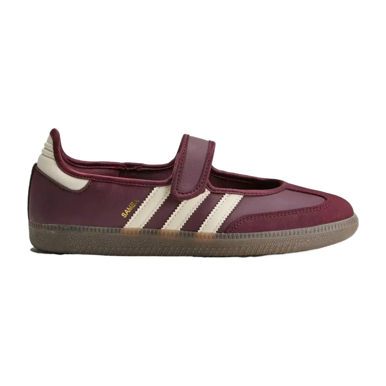 Adidas Samba Jane Maroon / Cream White / Gold Metallic