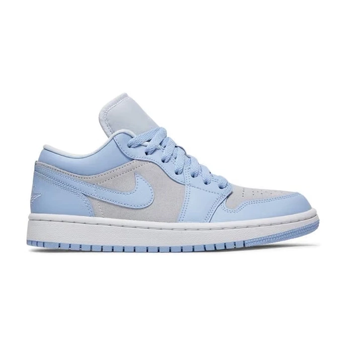 Wmns Air Jordan 1 Low Football GreyUniversity Blue