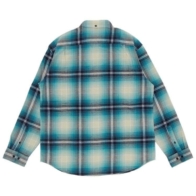 Supreme Shadow Plaid Flannel Shirt Blue Price in India | Culture