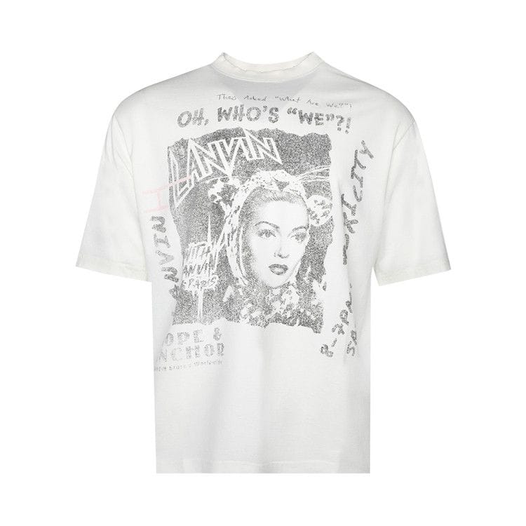 Lanvin Printed T-Shirt-Shirt White Mustang