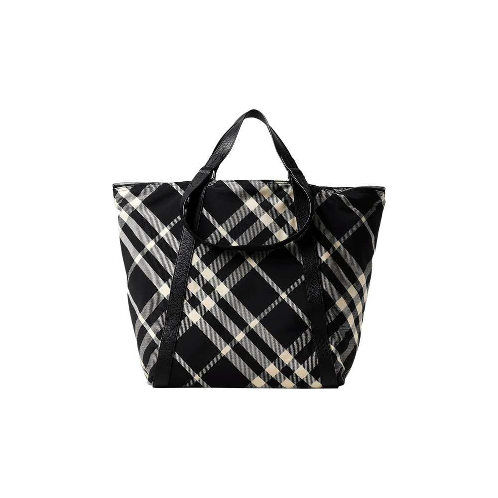 Burberry Canvas Tote Bag Black/Calico