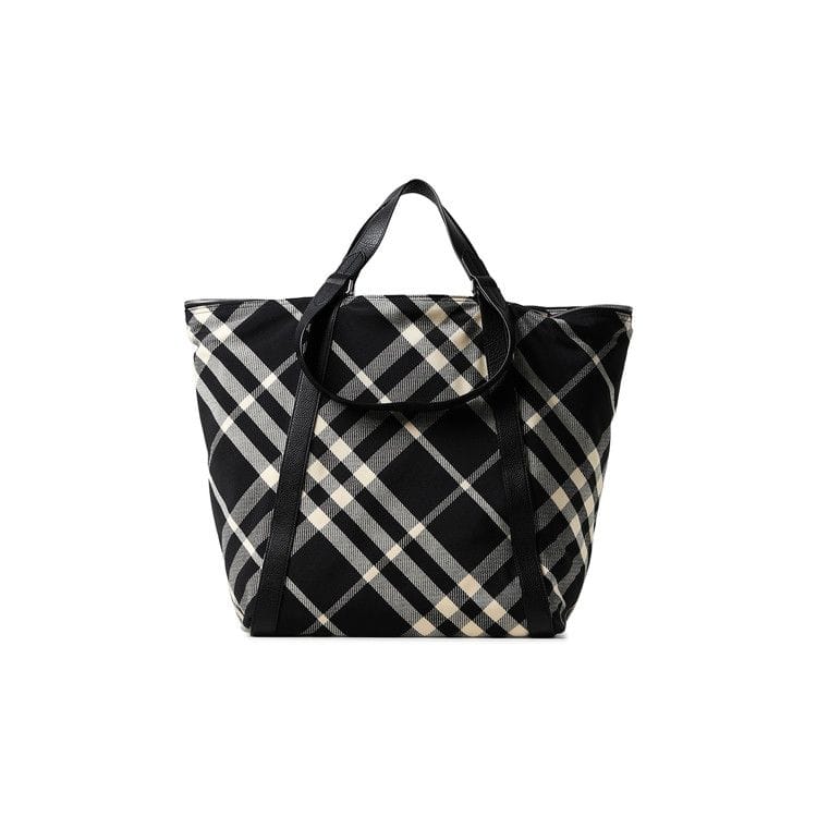 Burberry Canvas Tote Bag Black/Calico