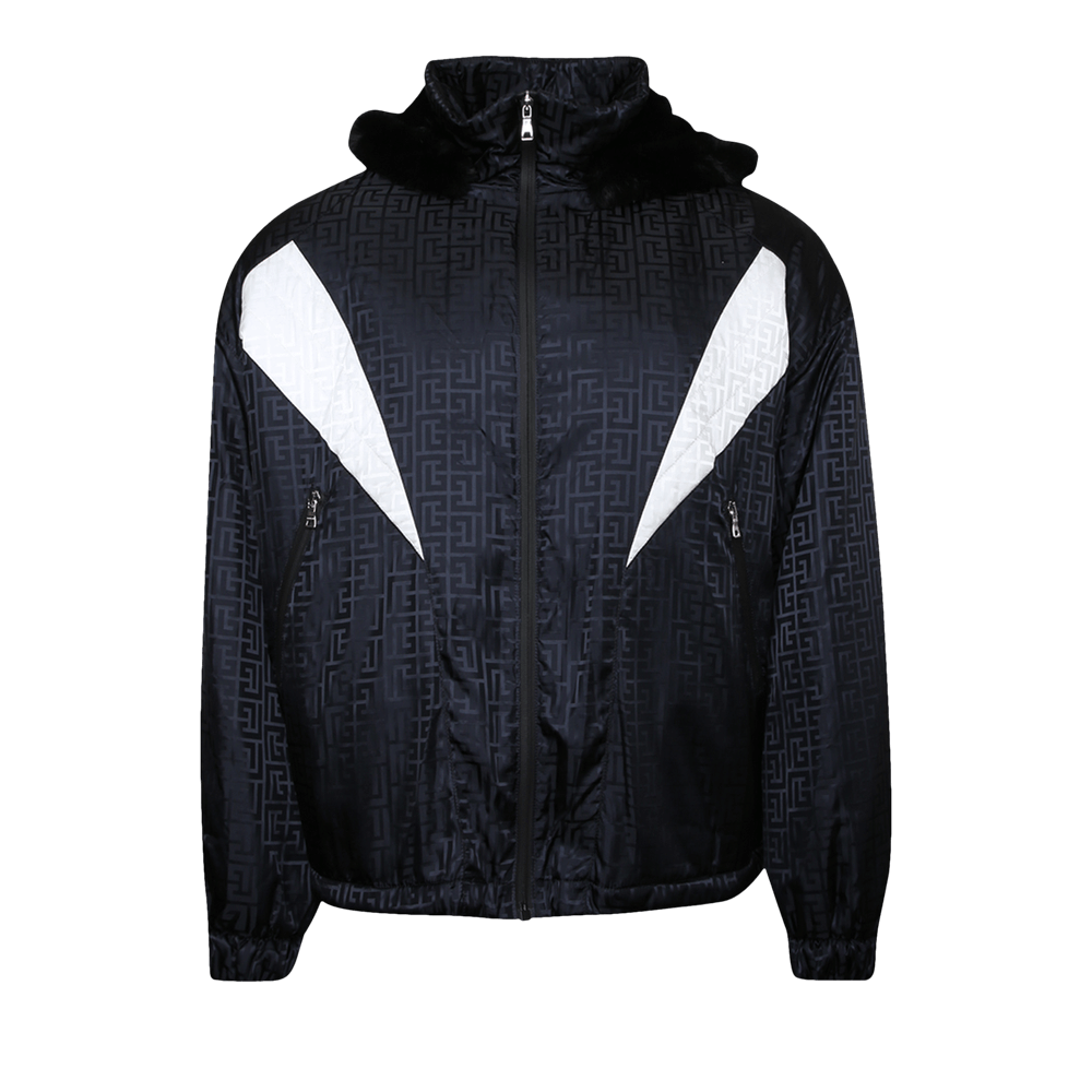 Balmain Monogram Track Jacket Noir