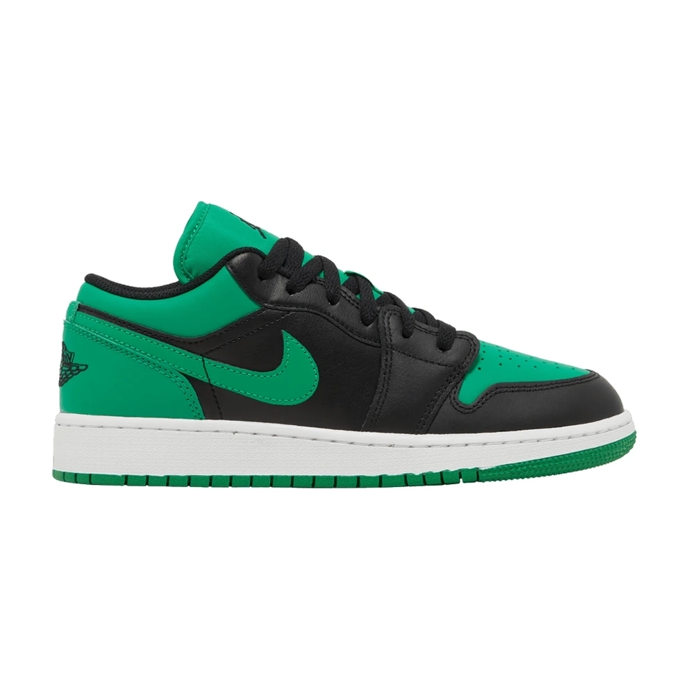 Air Jordan 1 Low GS Black Lucky Green