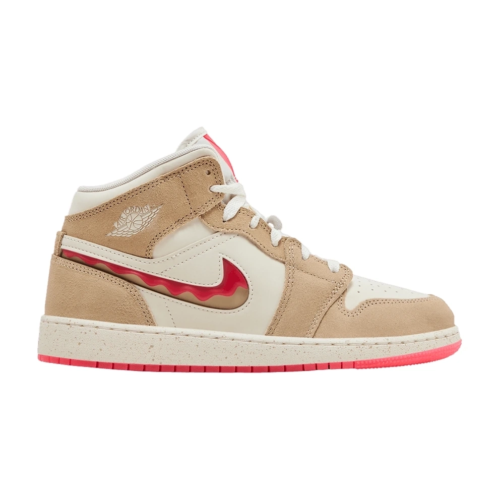 Air Jordan 1 Mid SE GS Peanut Butter & Jelly
