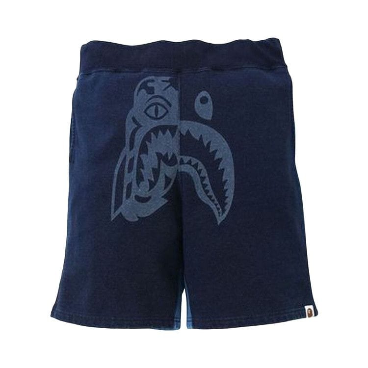 パンツ BAPE INDIGO TIGER SHARK SWEAT SHORTS S Bape Tiger Shark Sweat Shorts Indigo Price in India | Culture Circle