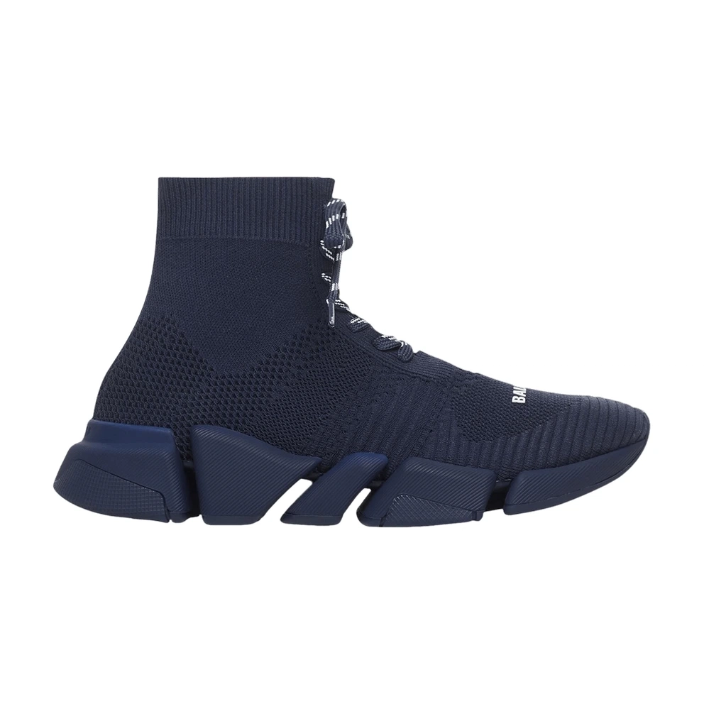 Balenciaga Speed 2.0 Lace-Up Sneaker Dark Blue