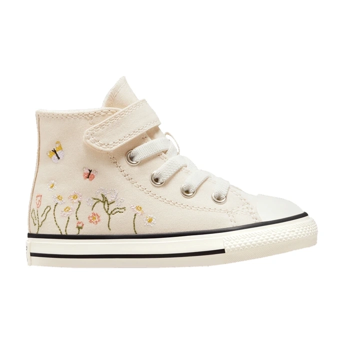 Converse Chuck Taylor All Star Easy-On High TD Embroidered Floral Print - Natural Ivory