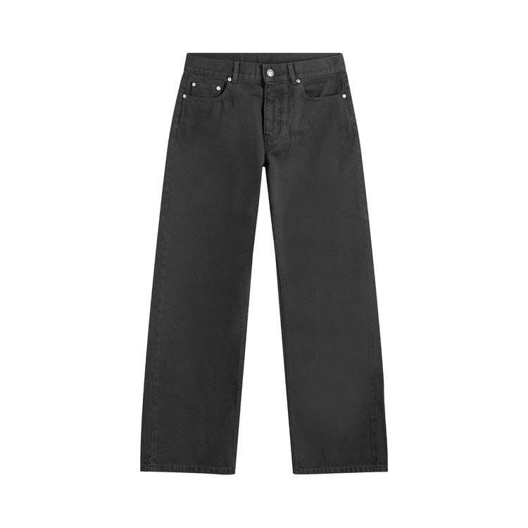 Palm Angels Monogram Loose Denim Pants Black