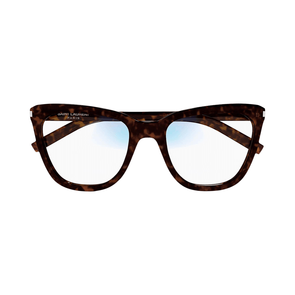 Saint Laurent Square Sunglasses Havana/Transparent