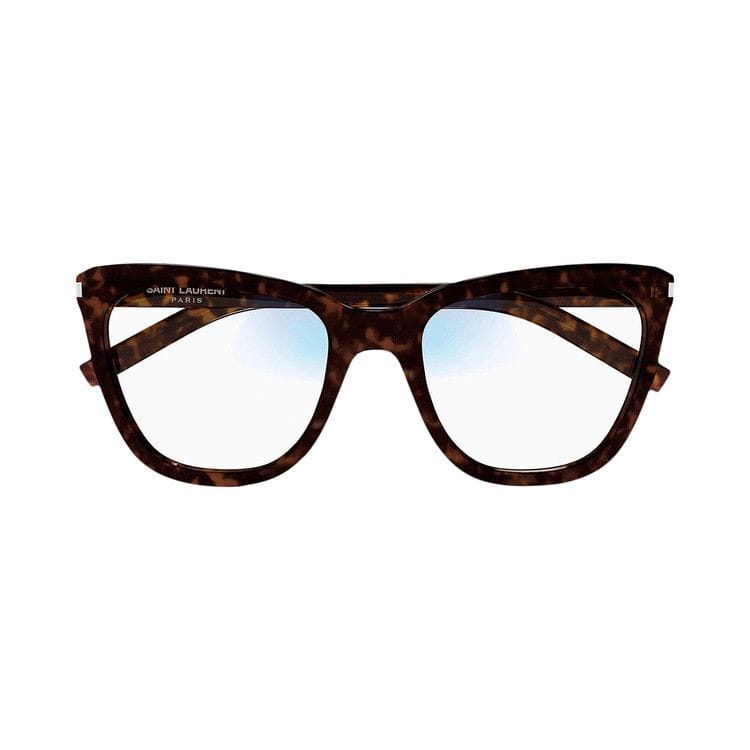 Saint Laurent Square Sunglasses Havana/Transparent